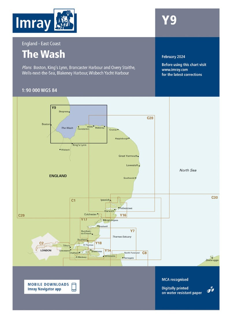 Y9 The Wash Nautical Charts