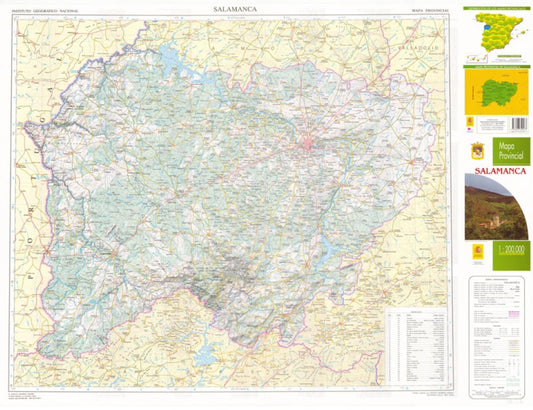 Salamanca Mapa Provincial