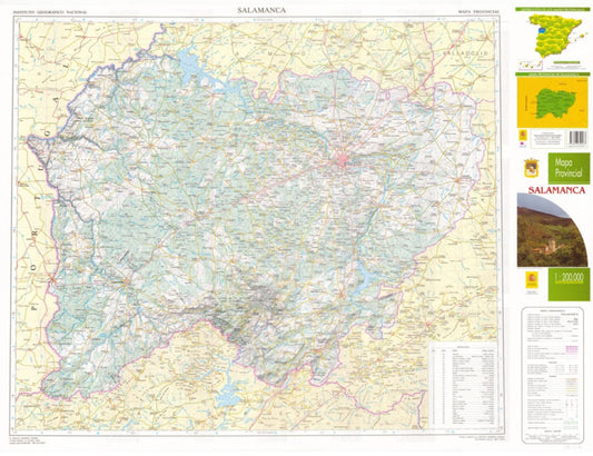 Salamanca Mapa Provincial