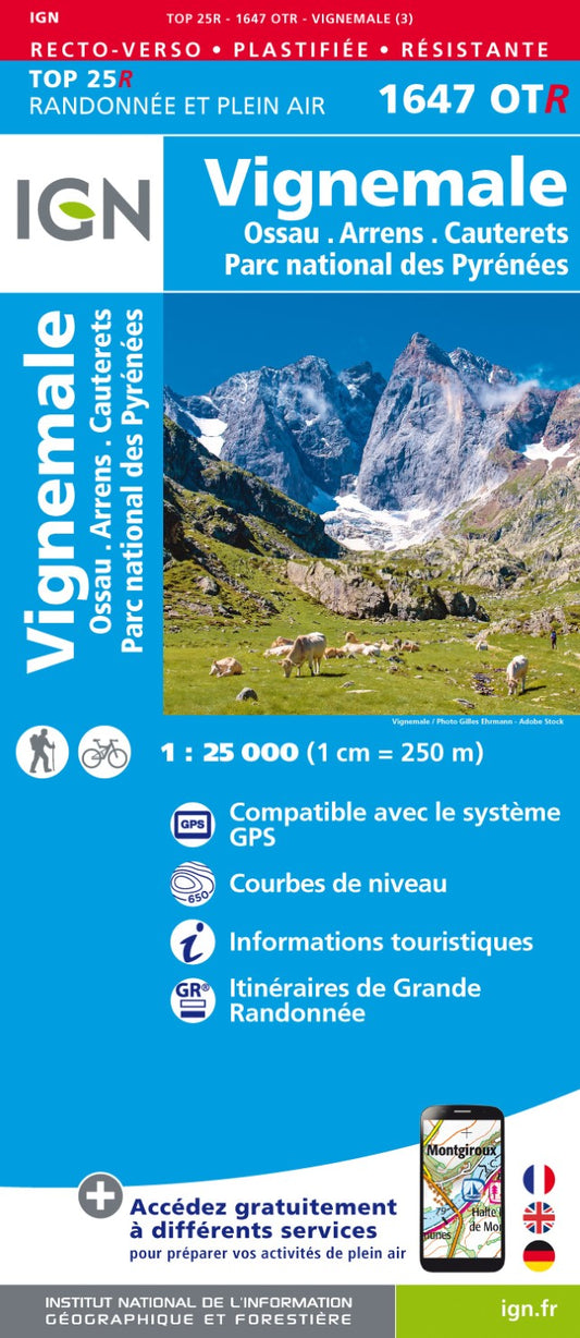 Vignemale / Ossau / Arrens / Cauterets Waterproof Map