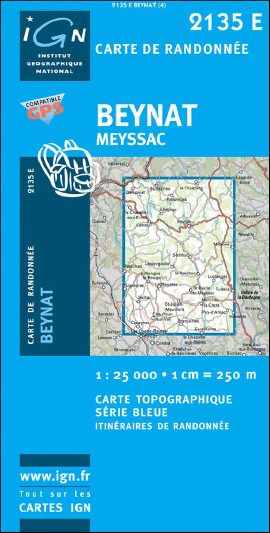 Carte de Randonnee: Beynat, Meyssac