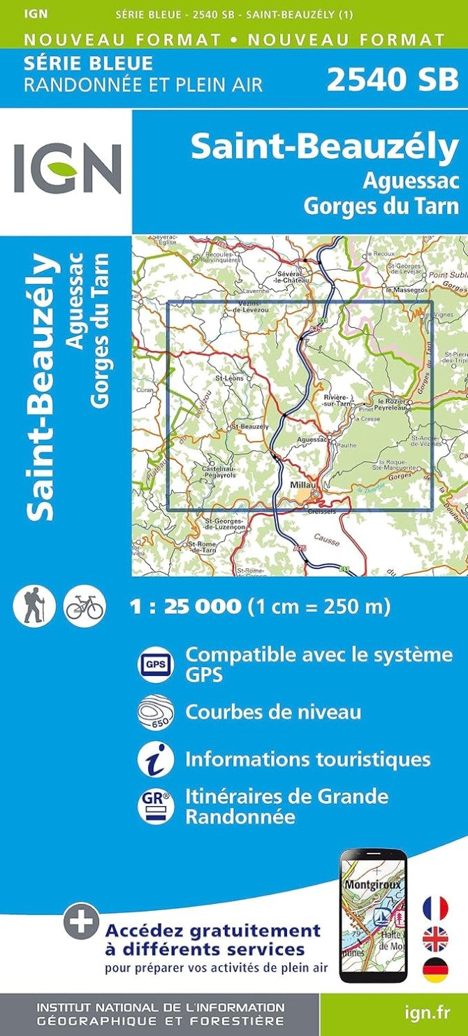 Serie Bleue   
Randonnee et Plein Air   
St-Beauzely   
Aguessac   
Gorges du Tarn