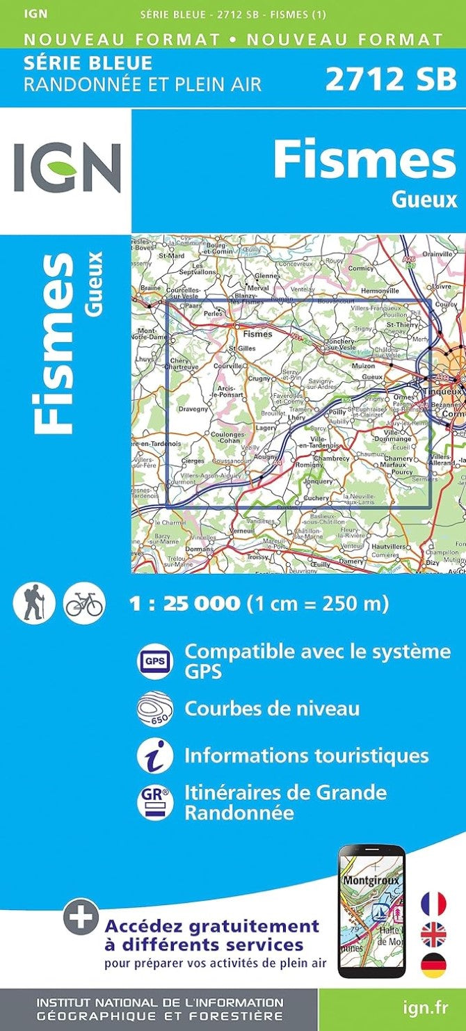 Fismes/Gueux France 1:25,000
