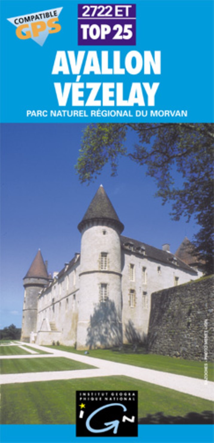 Top 25: La Carte de Randonnee: Avallon, Vezelay, Parc Naturel Regional du Morvan