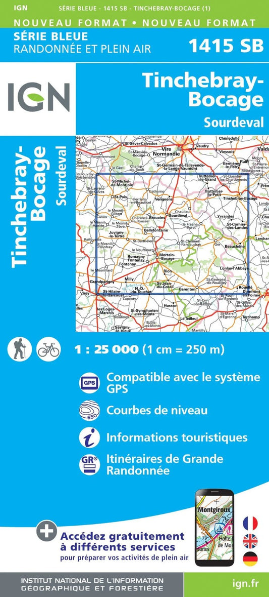Tinchebray-Bocage/Sourdeval 1:25,000