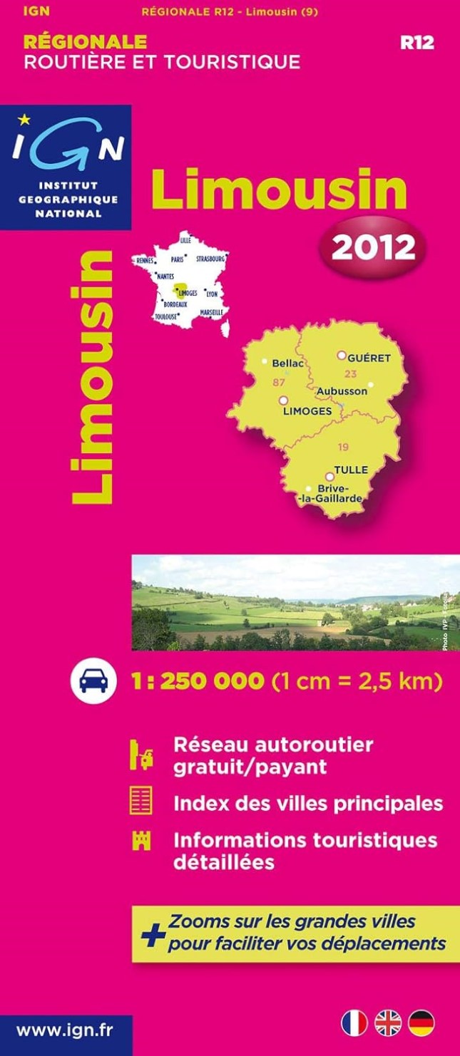 Limousin Carte Regionale