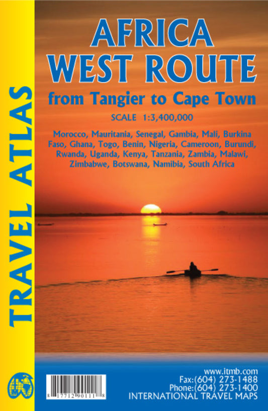 Africa West Route Travel Atlas (Tangier to Cape Town via Senegal)