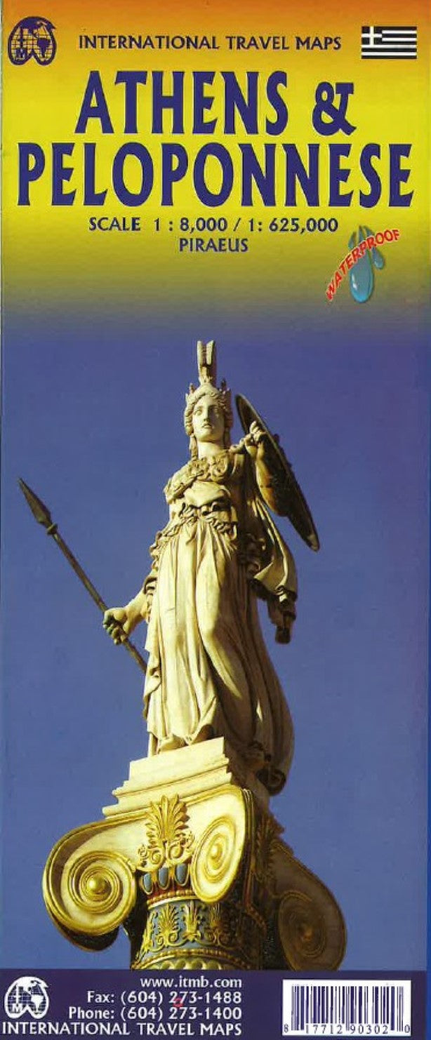 Athens & Peloponnese Travel Map