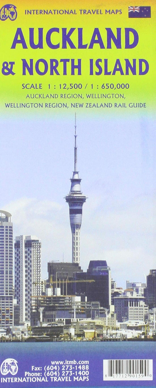 Auckland and North Island Travel Map