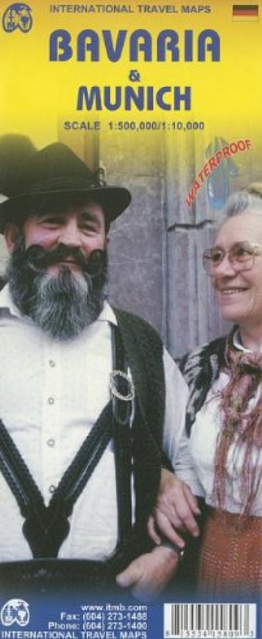 Bavaria and Munich Travel Map