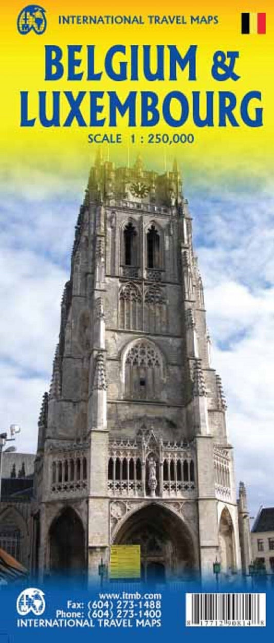 Belgium and Luxembourg Travel Map