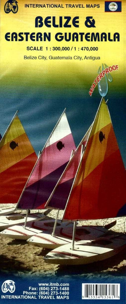 Belize & Eastern Guatemala : scale 1: 300,000 / 1:470,000