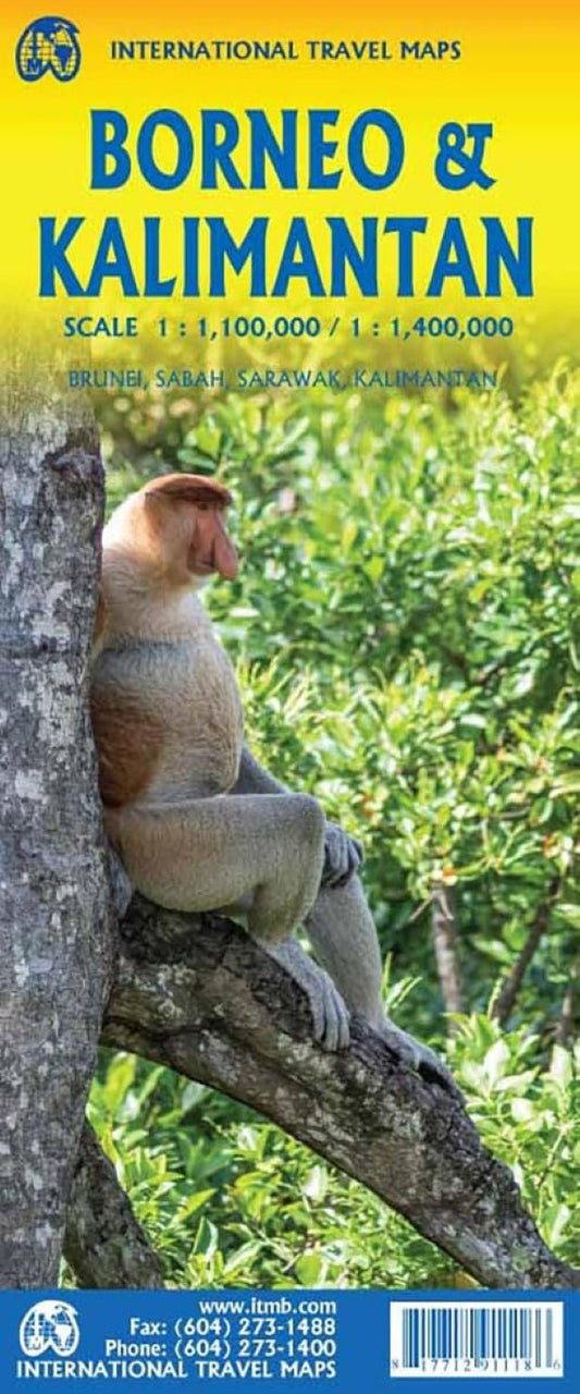 Borneo & Kalimantan Travel Reference Map