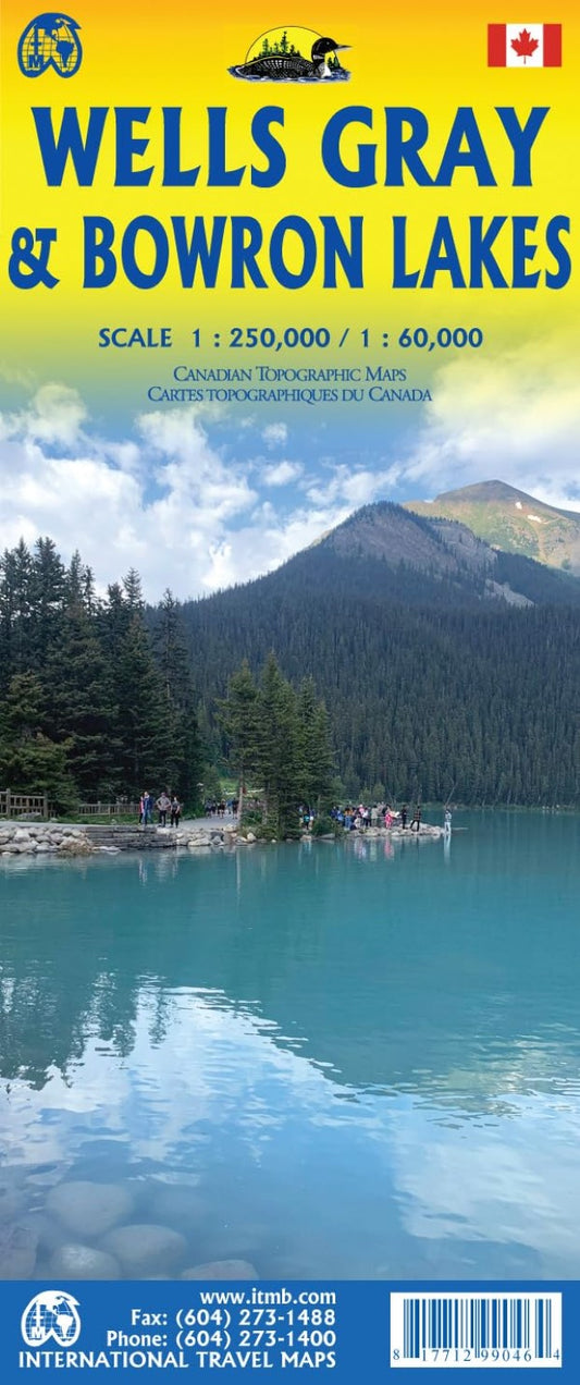 Wells Gray & Bowron Lakes Travel Map