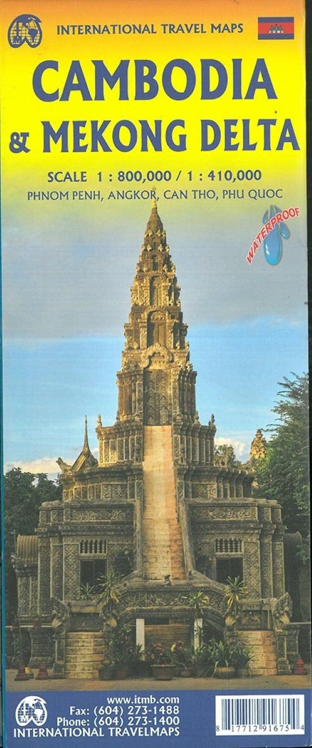 Cambodia & Mekong Delta Travel Reference Map