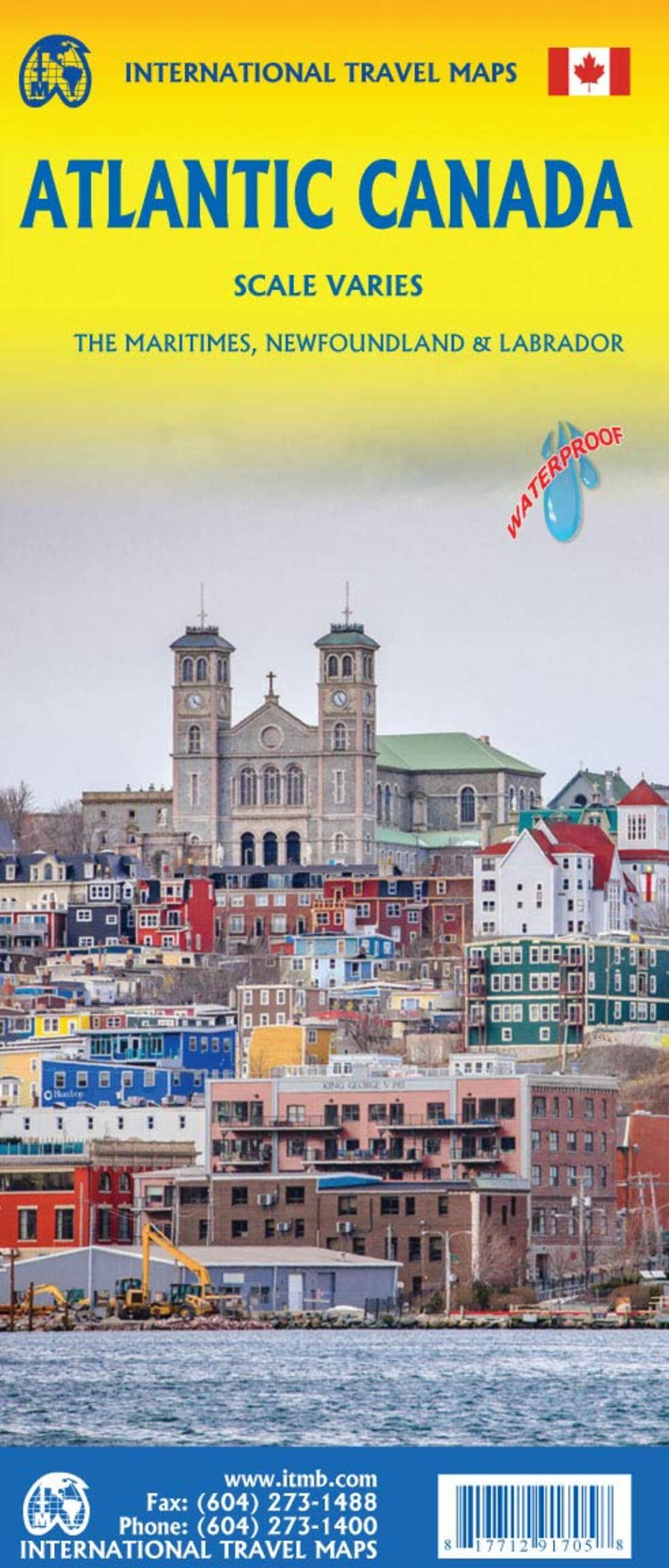 Canada Atlantic Travel Map