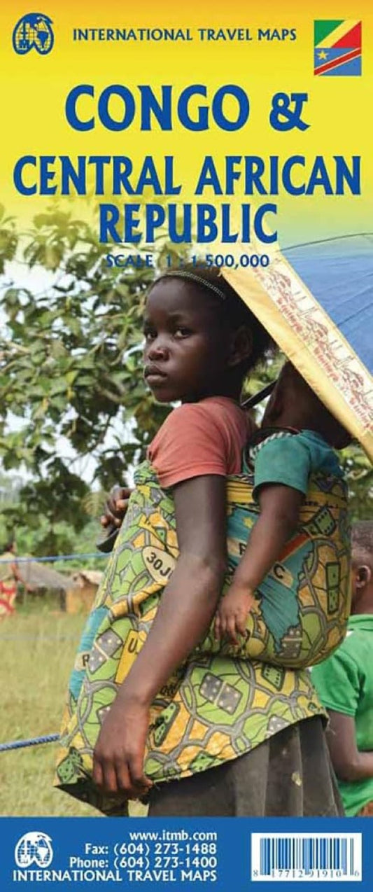 Congo & Central African Republic Travel Map