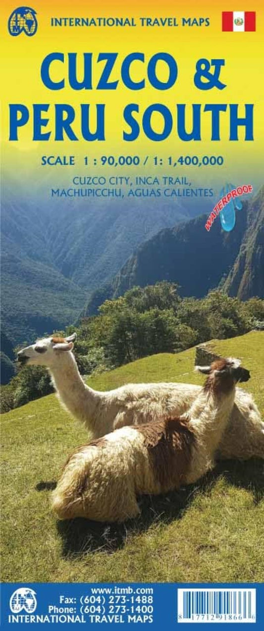 Cuzco & Peru South Travel Map