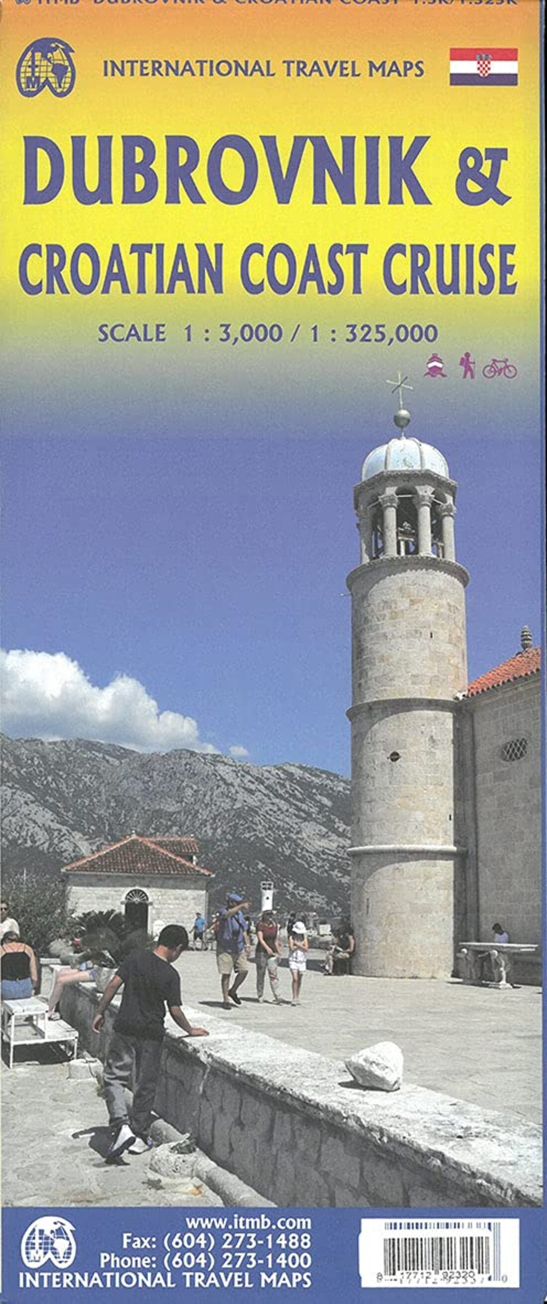 Dubrovnik and Croatian Coast Cruise Travel Map