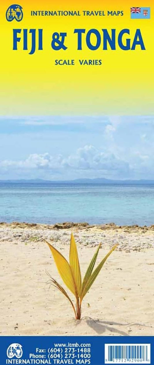 Fiji and Tonga Travel Map