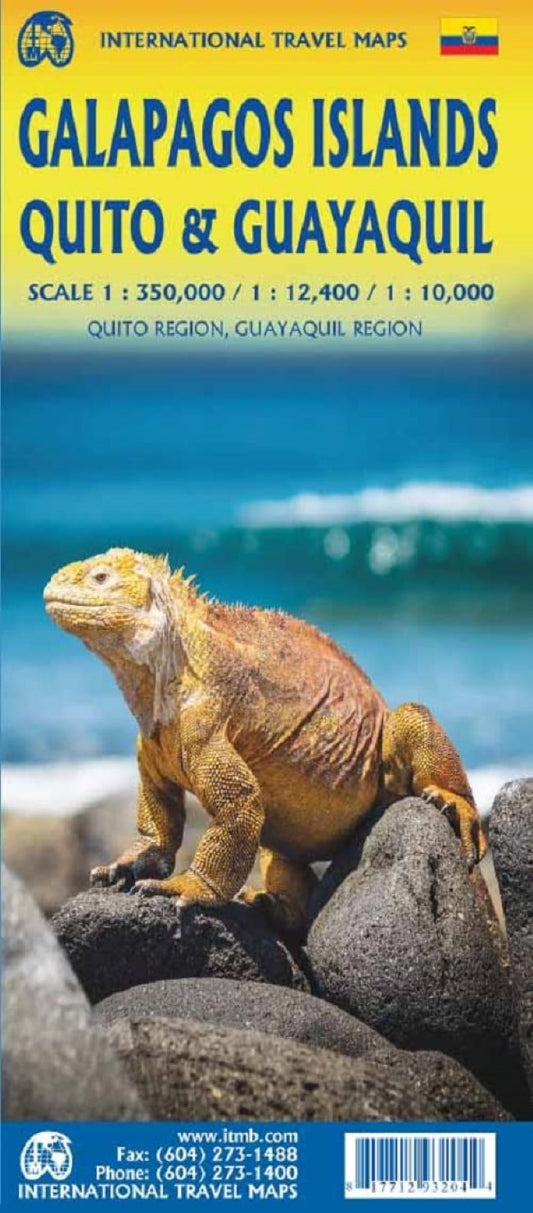 Galapagos Islands, Quito & Guayaquil Travel Map