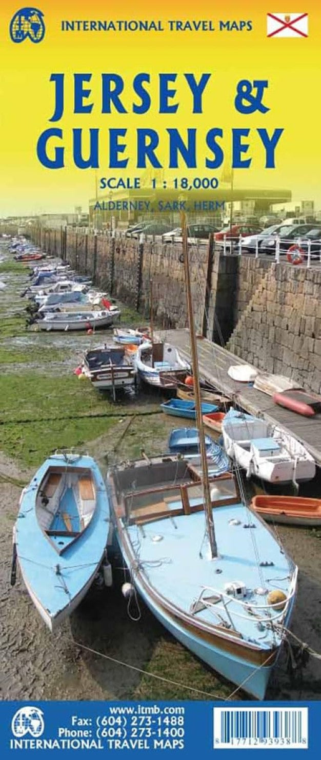 Jersey & Guernsey Travel Map