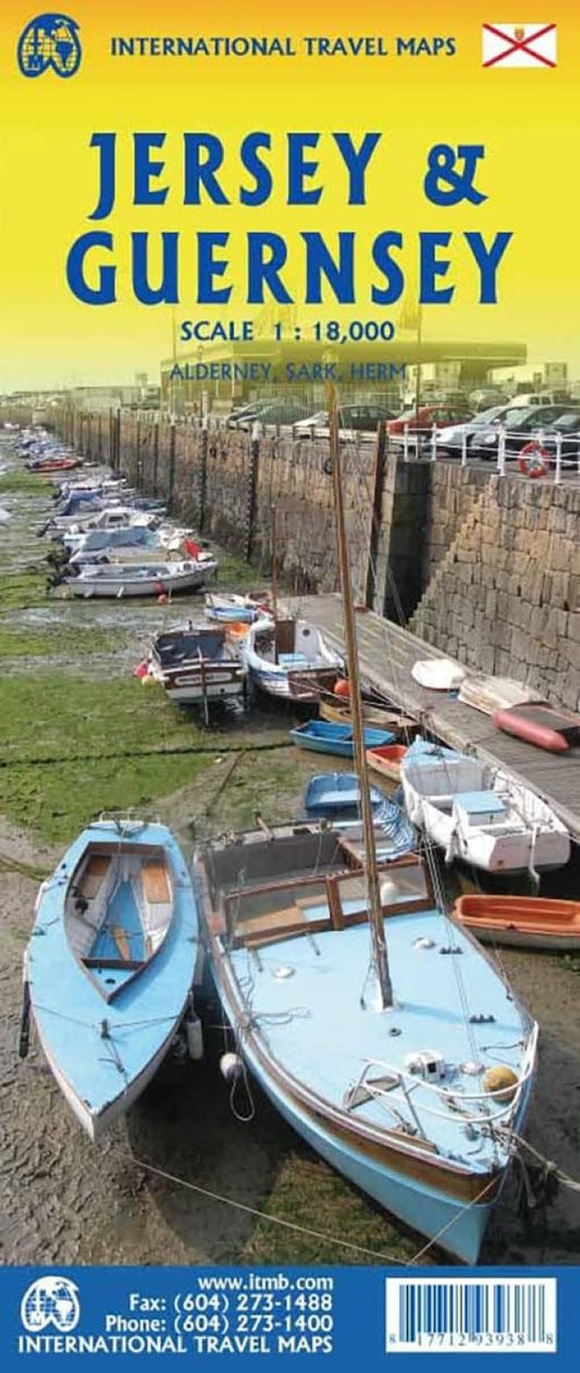 Jersey & Guernsey Travel Map