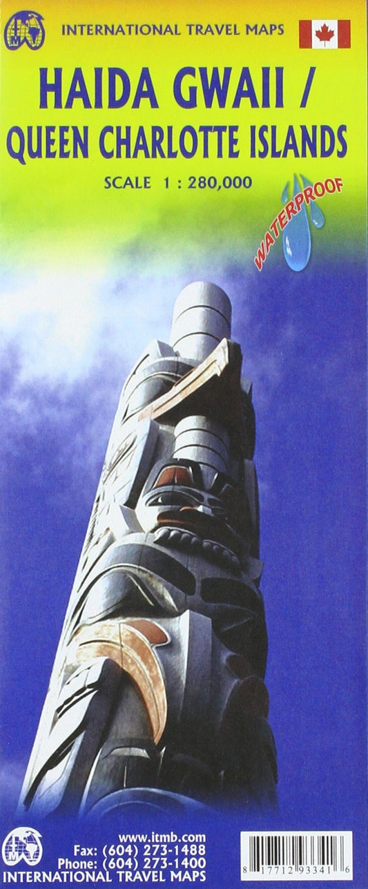 Haida Gwaii and Queen Charlotte Islands Travel Map