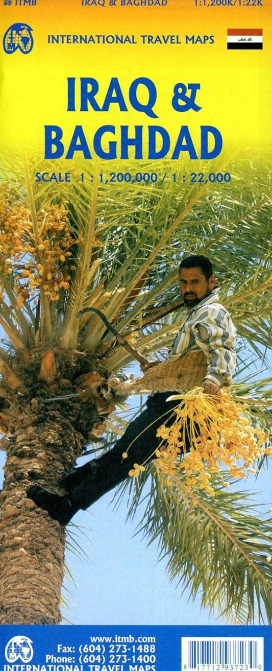 Iraq & Baghdad Travel Map