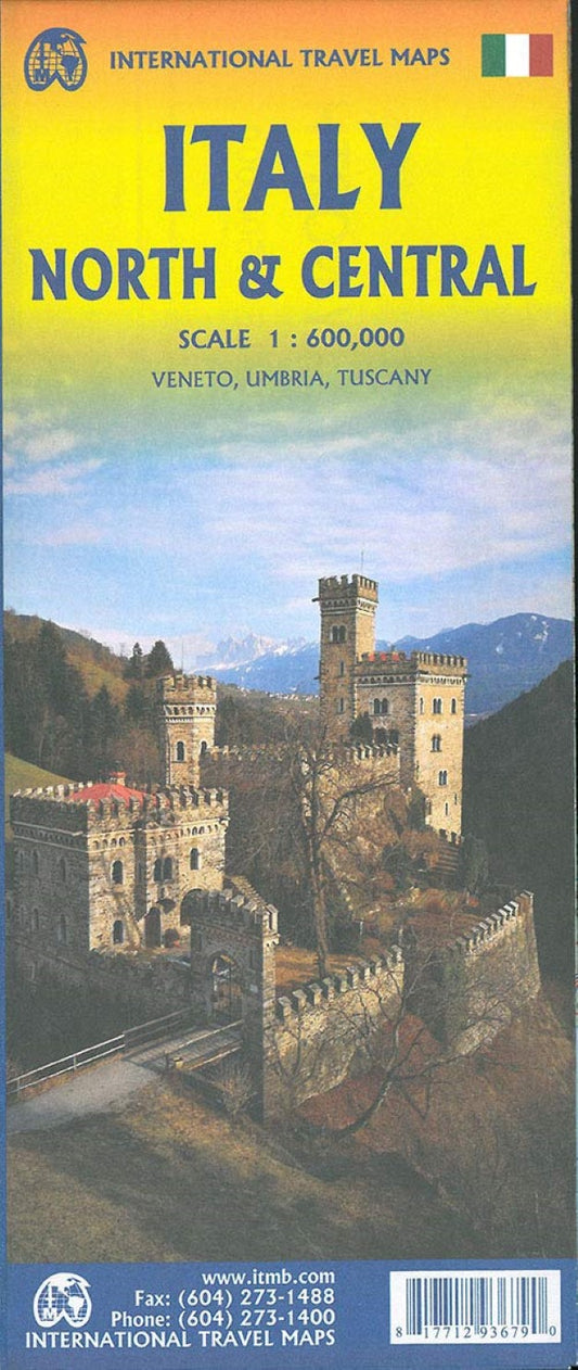 Italy North & Central Travel Reference Map