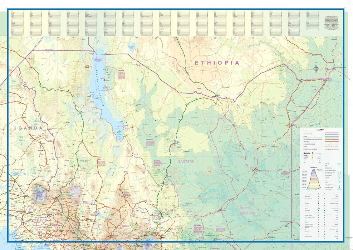 Kenya : scale 1:950,000