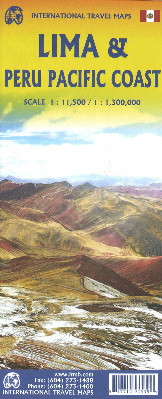 Lima & Central Peru Travel Map