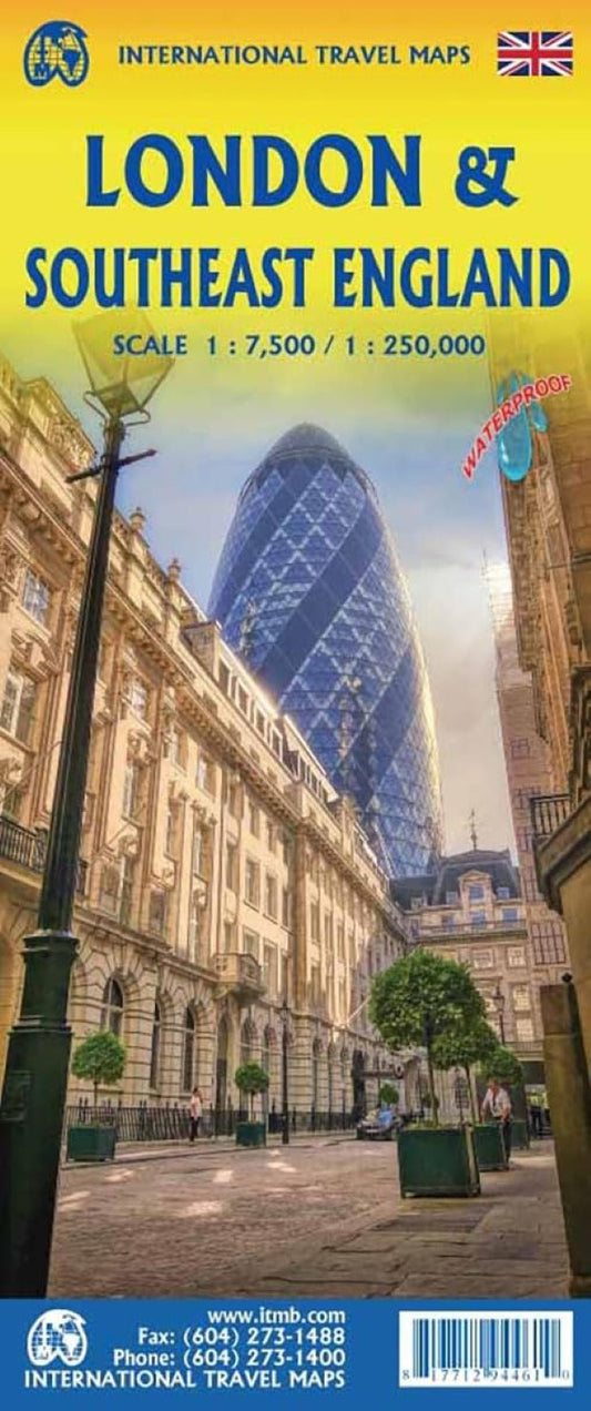 London and England South East Travel Map
