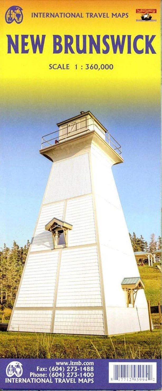 New Brunswick Travel Reference Map