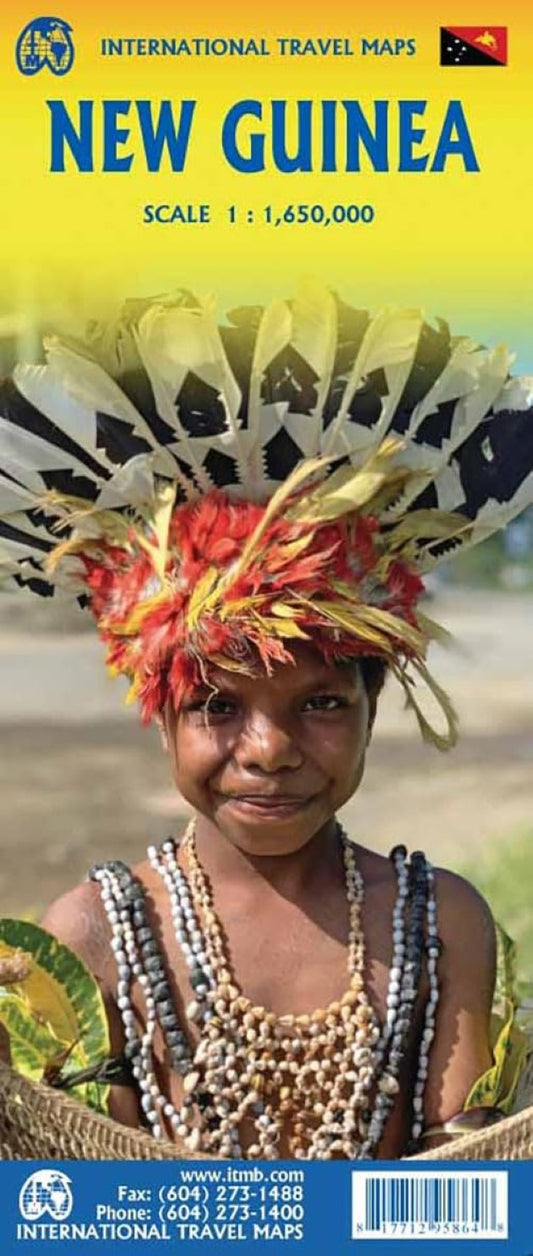 New Guinea Island Travel Map