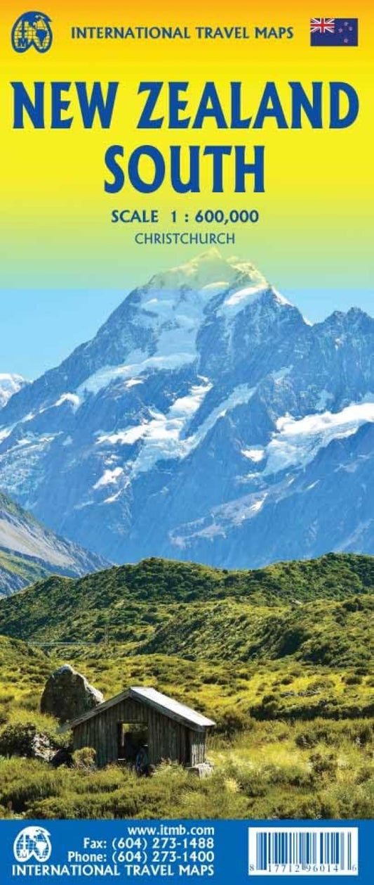 New Zealand South Island Travel Map