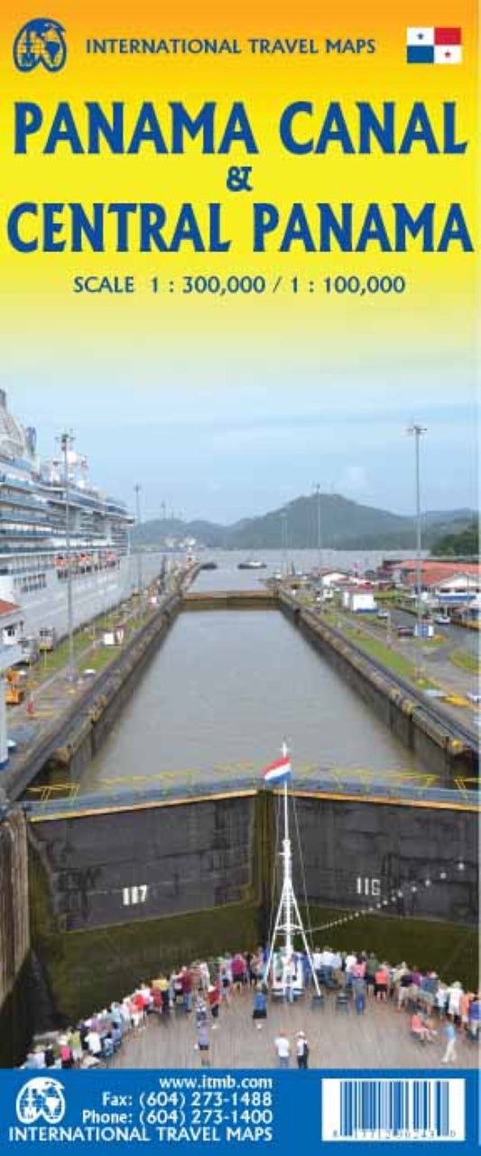 Panama Canal/Central Panama Travel Reference Map