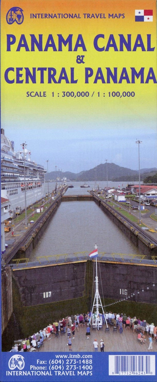 Panama Canal/Central Panama Travel Reference Map