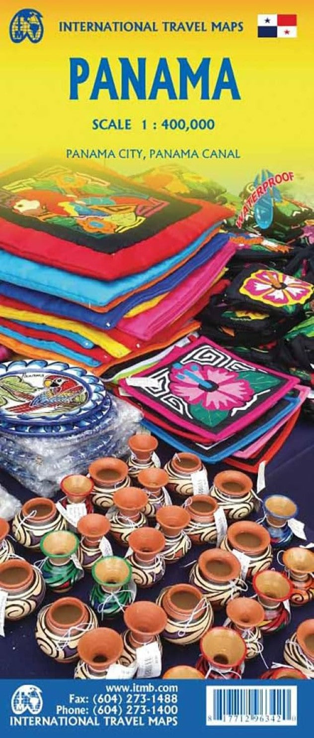 Panama : scale 1 : 400,000 : Panama City Waterproof Travel Map