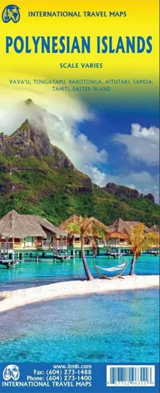 Polynesian Islands Travel Reference Map