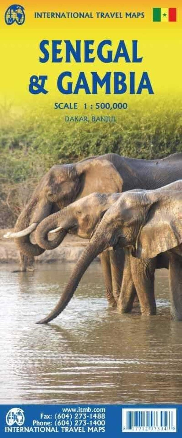 Senegal & Gambia Travel Map