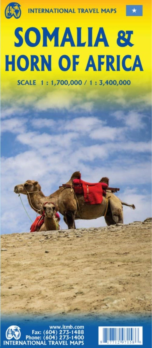 Somalia & Horn of Africa Travel Reference Map