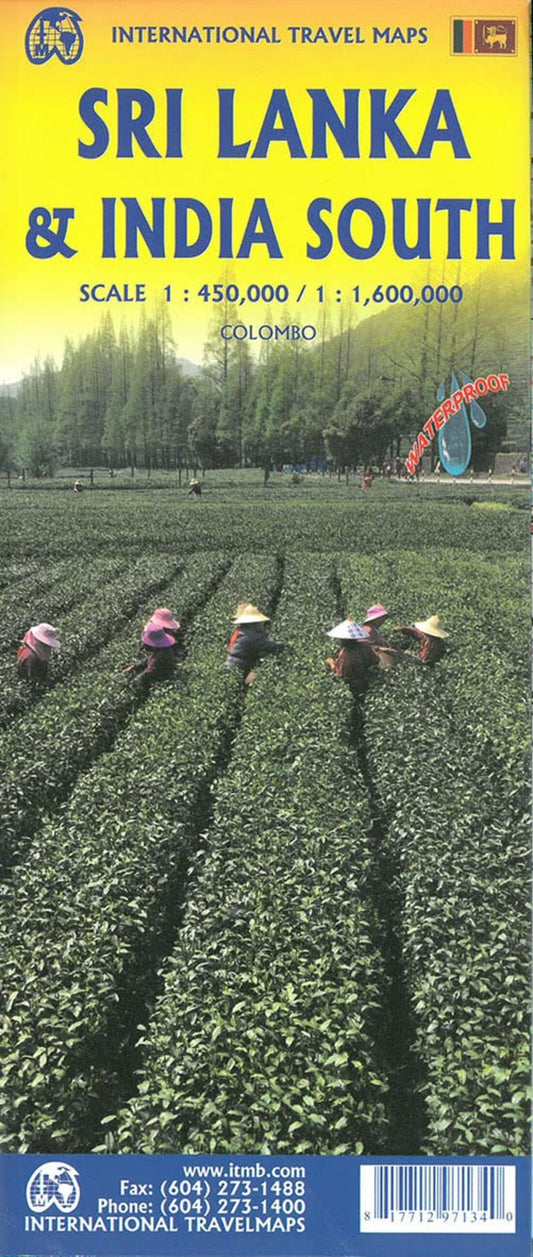 Sri Lanka and Southern India Travel Map