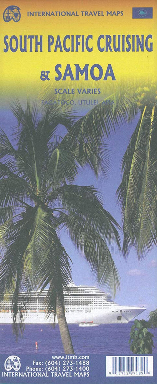 South Pacific Cruising and Samoa Travel Map