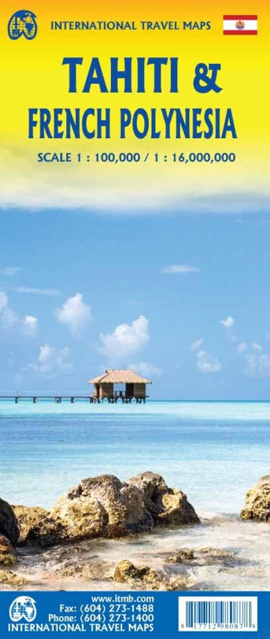 Tahiti & French Polynesia Travel Reference Map