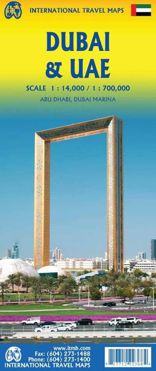 Dubai, United Arab Emitates & Oman Travel Map