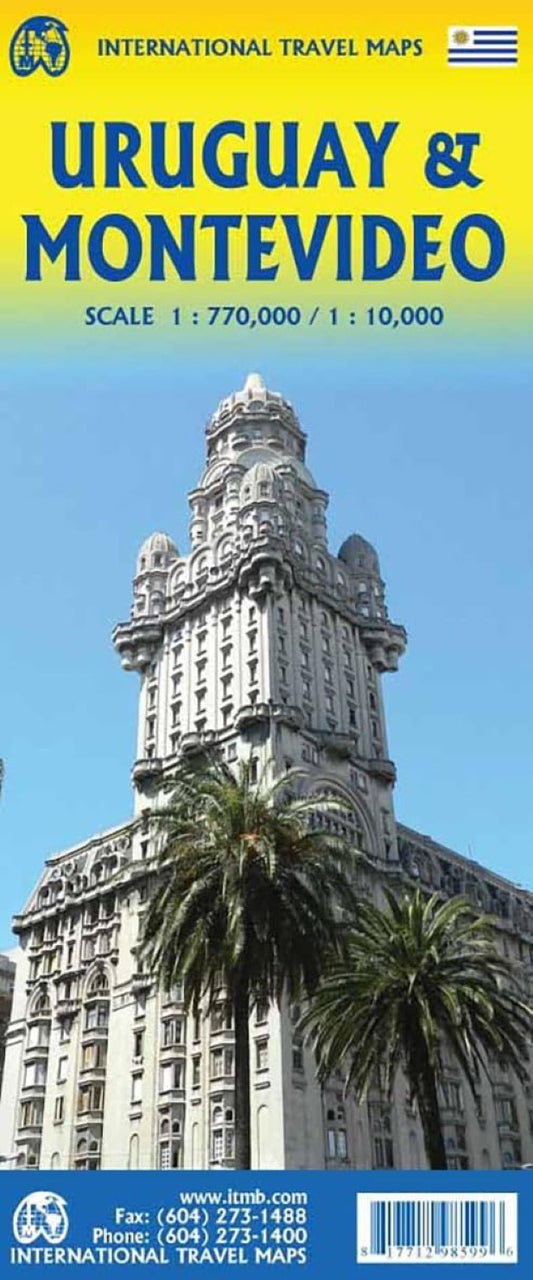 Uruguay & Montevideo Travel Map
