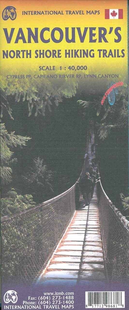 Vancouver Northshore and Fraser Valley Travel Map