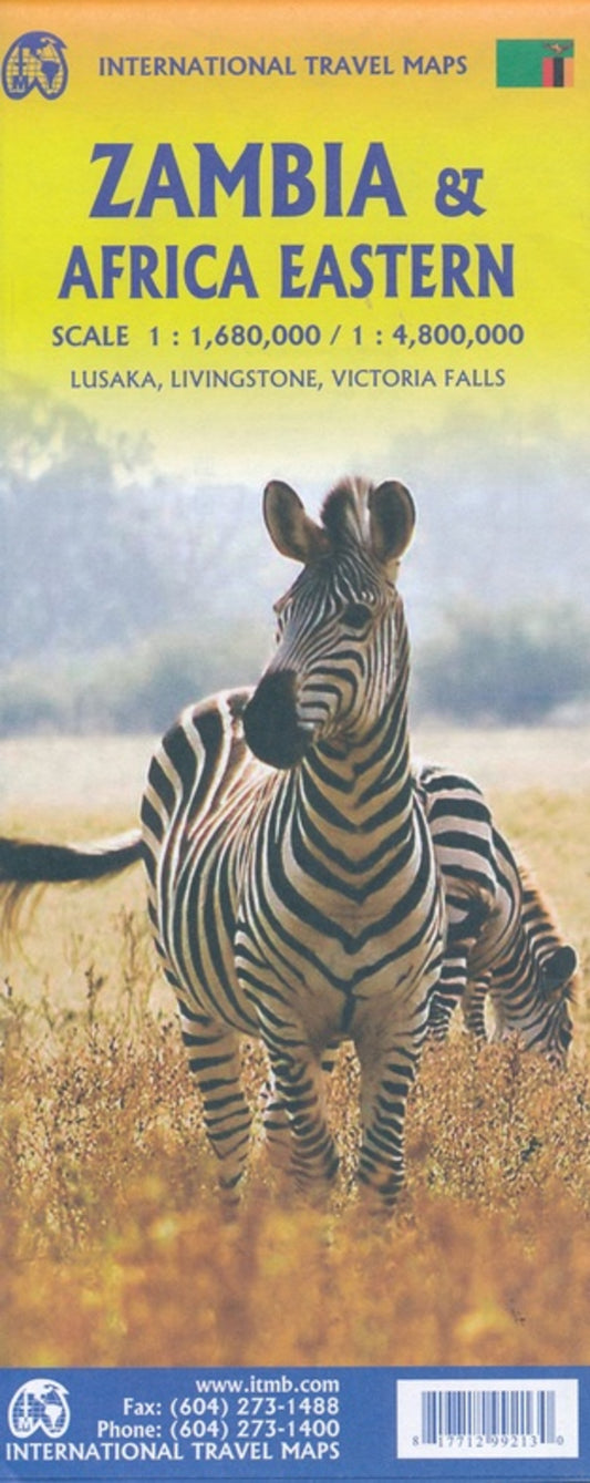 Zambia and Eastern Africa Travel Map