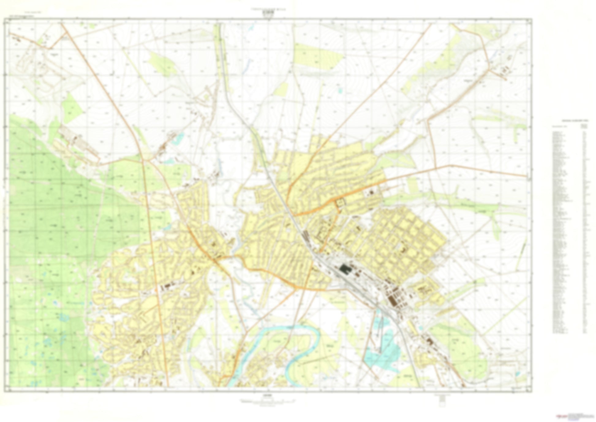 Izium 1 (Ukraine) - Soviet Military City Plans